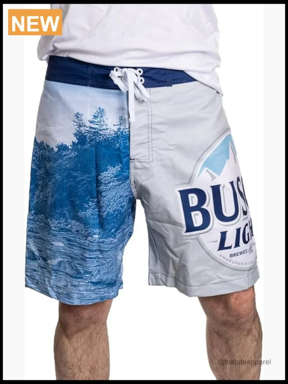 Men's Board Shorts with Adjustable Waist Quick Dry